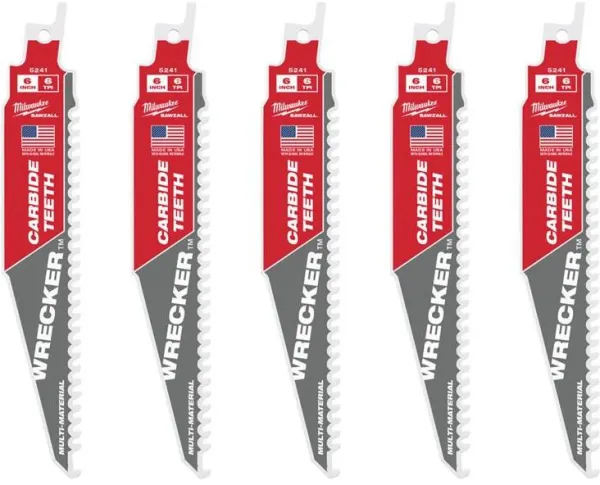 Milwaukee Säbelsägeblatt TCT WRE 150/6T 5 Stk