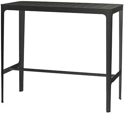 Cane-Line Cut Bartisch - Schwarz - Aluminium