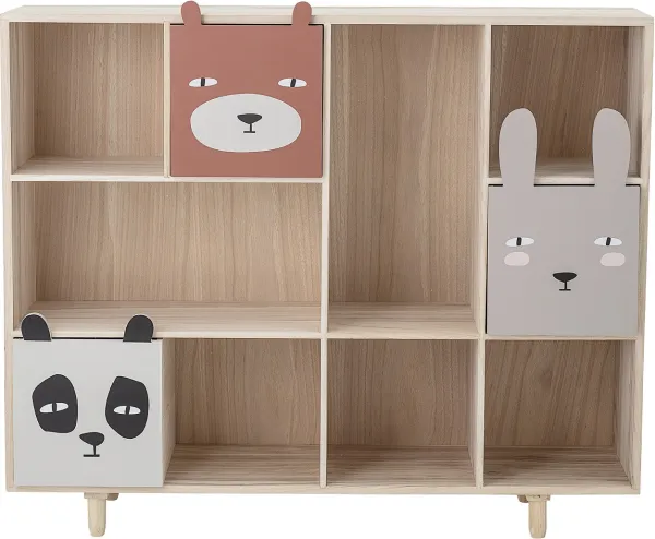 Calle, Bücherregal, grau, Paulownia