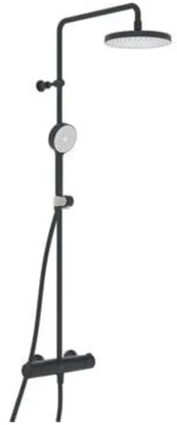 Oras Nova Rain Duschsystem, matt schwarz