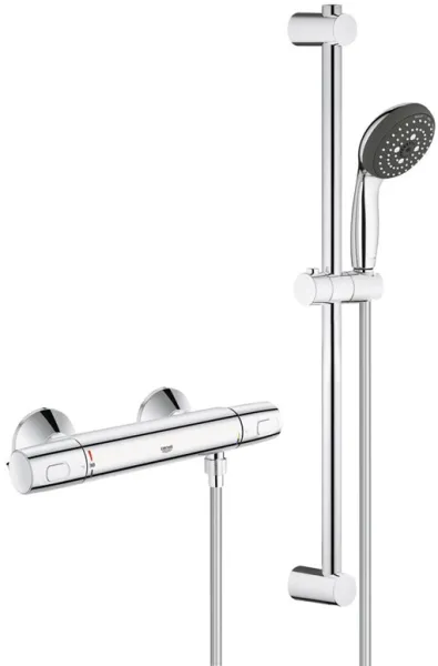 Grohe Precision Trend Duschset mit Thermostatmischer, Chrom