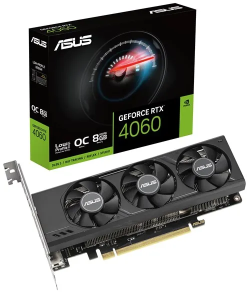 ASUS GeForce RTX 4060 Low Profile OC - 8GB GDDR6 RAM - Grafikkarte