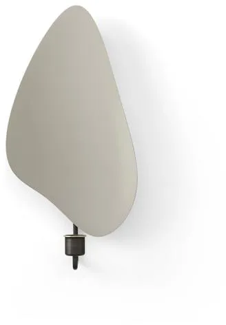 Audo Flambeau Wandkerzenhalter H34 Gebürstete Messing/Grau