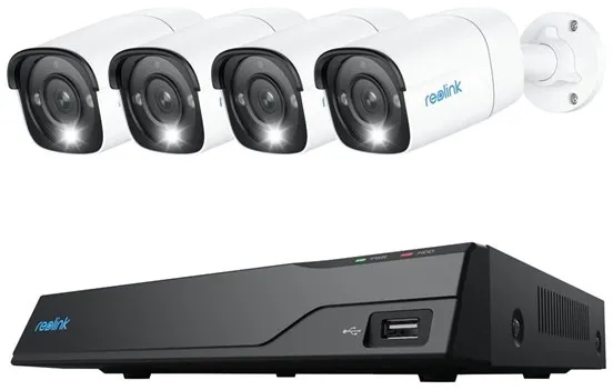 REOLINK NVS8-12MB4 - NVR + Kamera(s) - kabelgebunden (Ethernet 10Base-T/100Base-T) - netzbetrieben PoE
