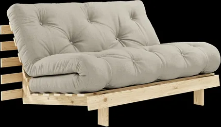 Karup Design Roots Schlafsofa mit Matratze 140x200 914 Leinen/Kiefer