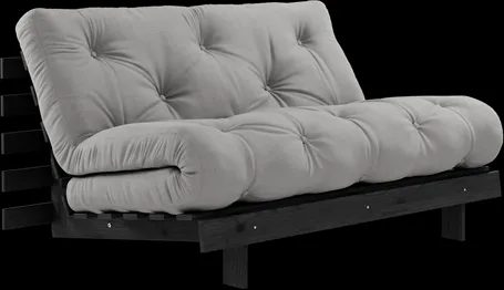 Karup Design Roots Schlafsofa mit Matratze 140x200 746 dunkelgrau/schwarze Kiefer