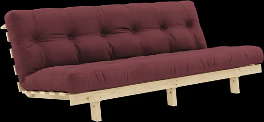 Karup Design Lean Schlafsofa mit Alpha-Matratze 130x200 Bordeaux/Raw