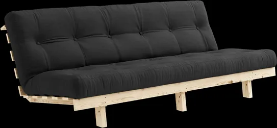Karup Design Lean Schlafsofa mit Alpha-Matratze 130x200 dunkelgrau/Raw