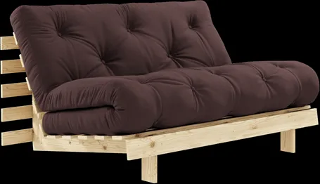 Karup Design Roots Schlafsofa mit Matratze 140x200 715 braun/Kiefernholz
